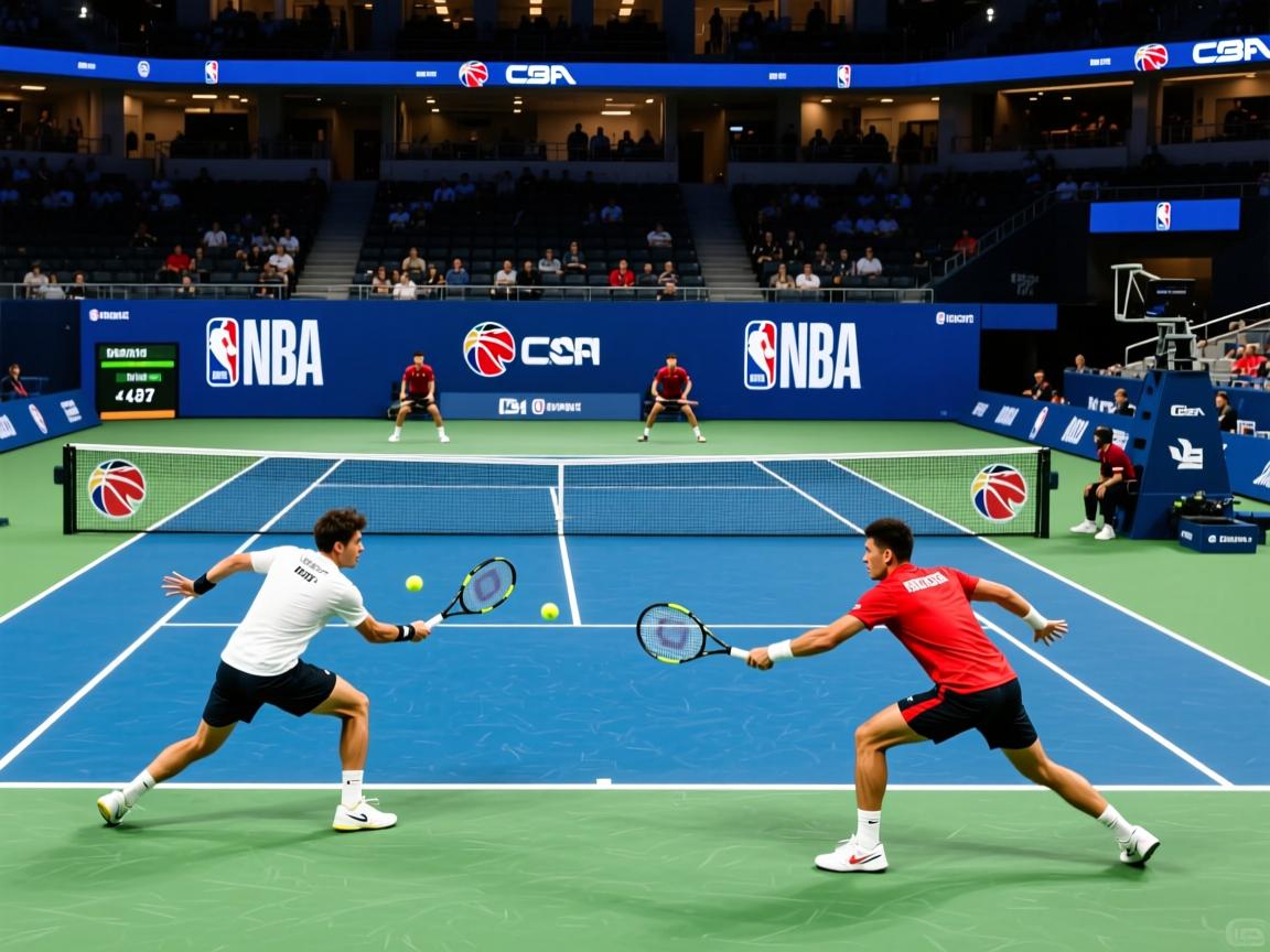 网球赛场大战连连，选手之间角逐激动人心